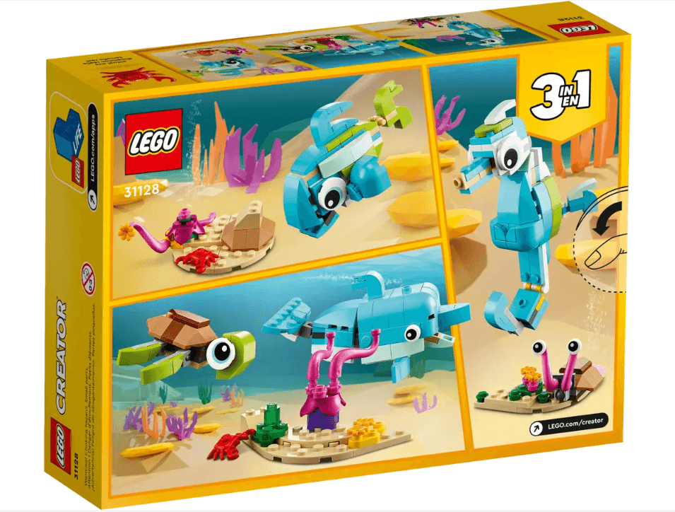 Lego Dolphin and Turtle 3in1 31128