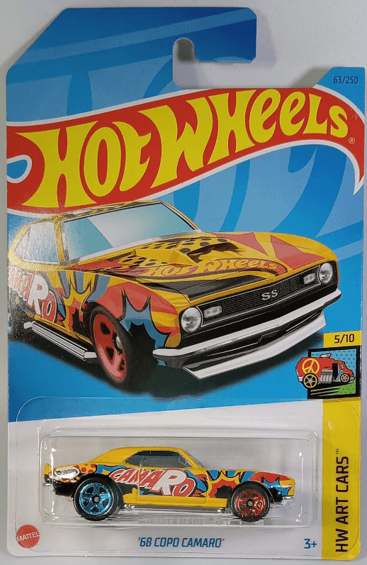 Hot Wheels '68 Copo Camaro HW Art Cars 63/250