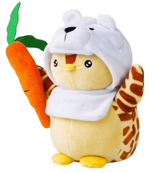 Pudgy Penguins Plush - Lil Carrot w/Bear hat 8inch