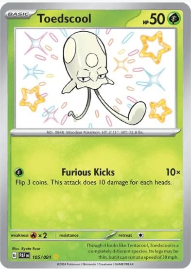 Toedscool - Paldean Fates #105/091