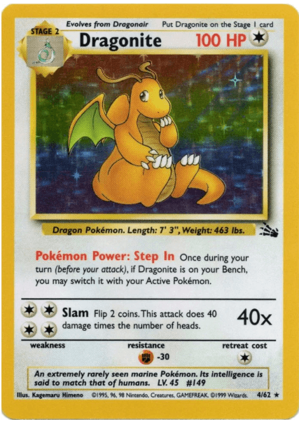 Dragonite - Fossil #04/62