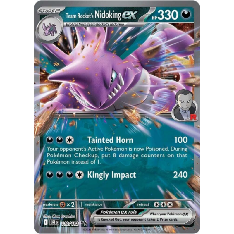 Team Rocket's Nidoking ex - Destined Rivals #119/182
