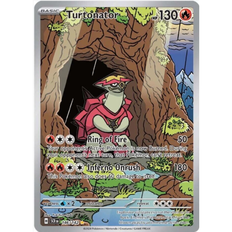 turtonator pokemon card value 29/202 Price 2026 During your opponents next turn Turtonator - Stellar Crown #146/142