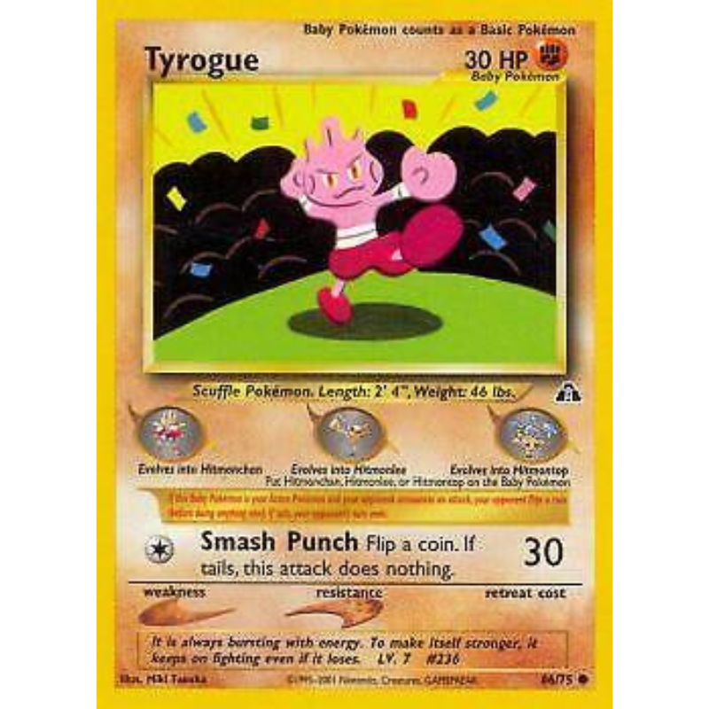Tyrogue - Neo Discovery #66/75