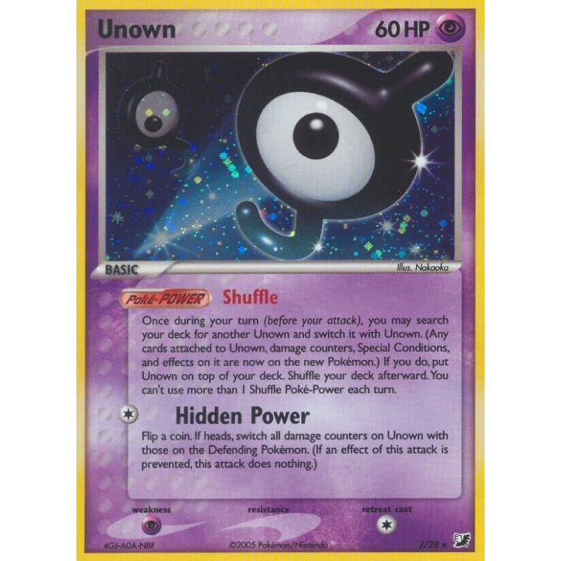 Unown (J) - Unseen Forces #J/28