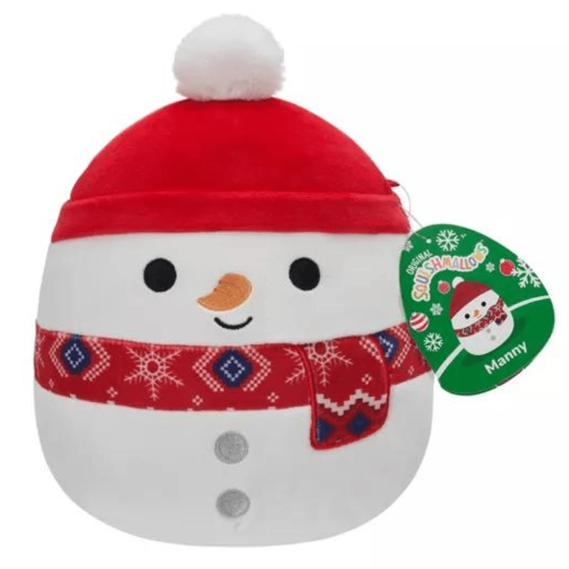 Original Squishmallows Manny the snowman 7.5"