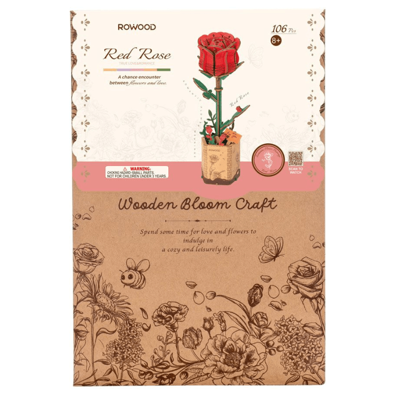 Red Rose - Rolife DIY Miniature