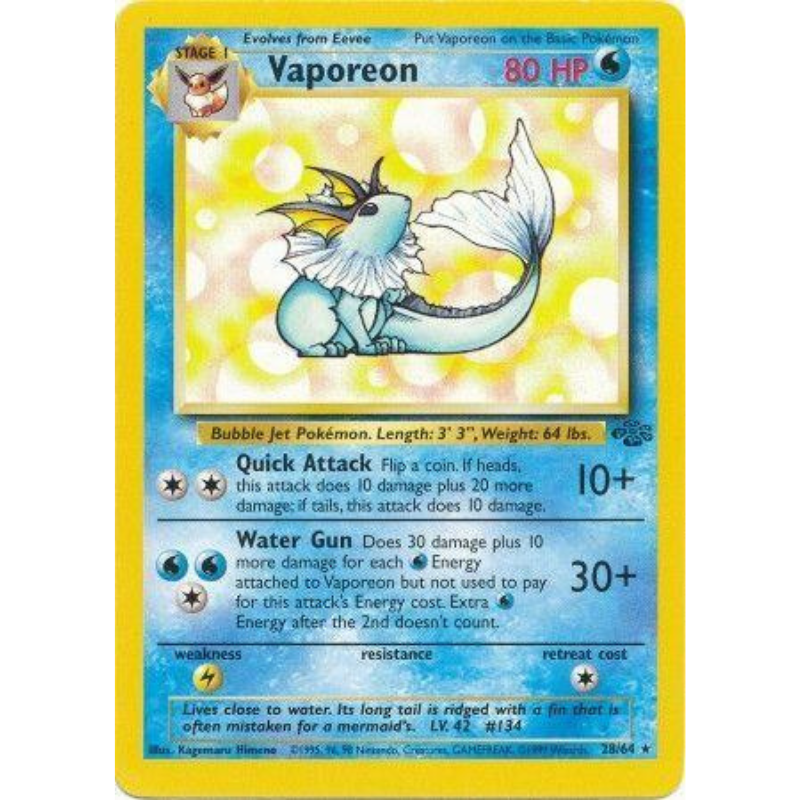 Vaporeon - Jungle #28/64