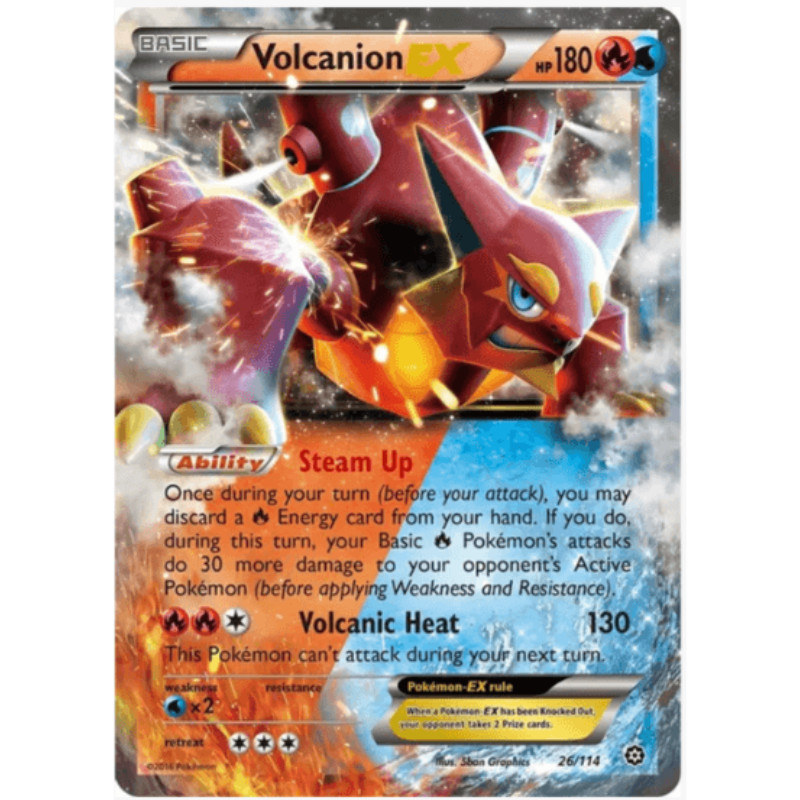 Volcanion EX - XY - Steam Siege #26/114