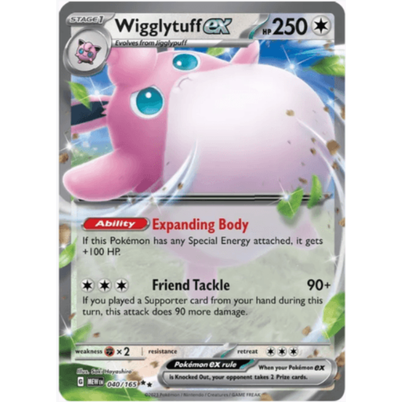 Wigglytuff ex - Scarlet and Violet 151 #040/165