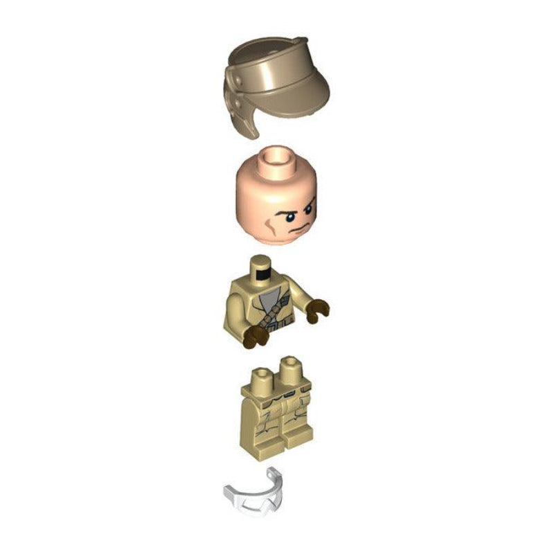 Custom Lego Compatible Rebel Trooper - Goggle, Dark Tan Helmet Minifig