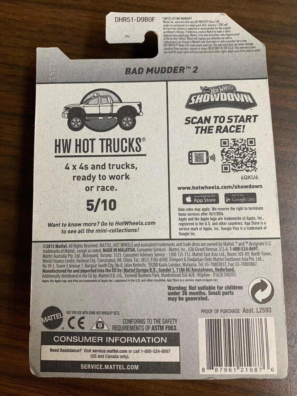 Hot Wheels Bad Mudder 2 #145/250