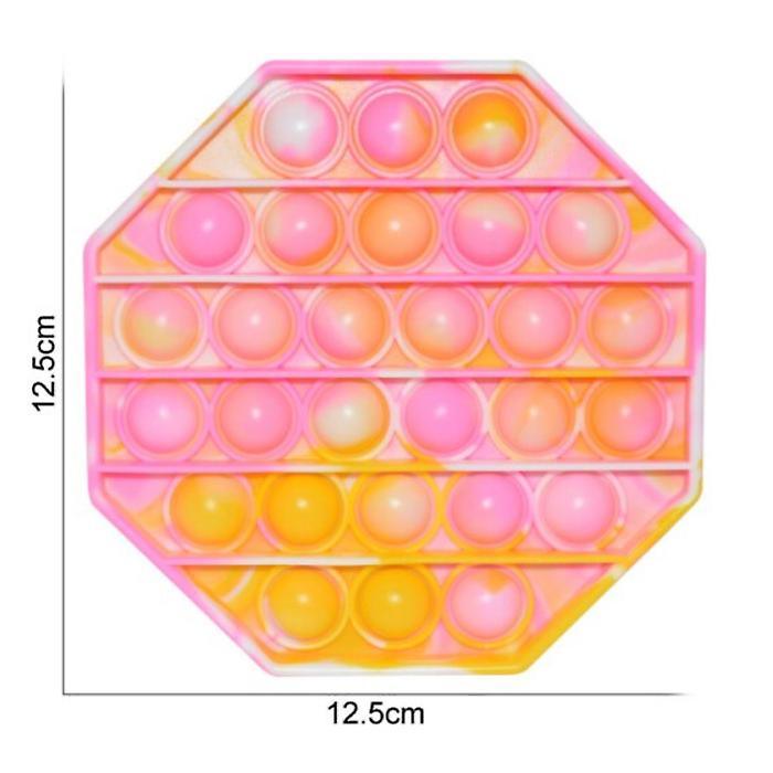 Sensory Rainbow Fidget Pop! Toy Octagon