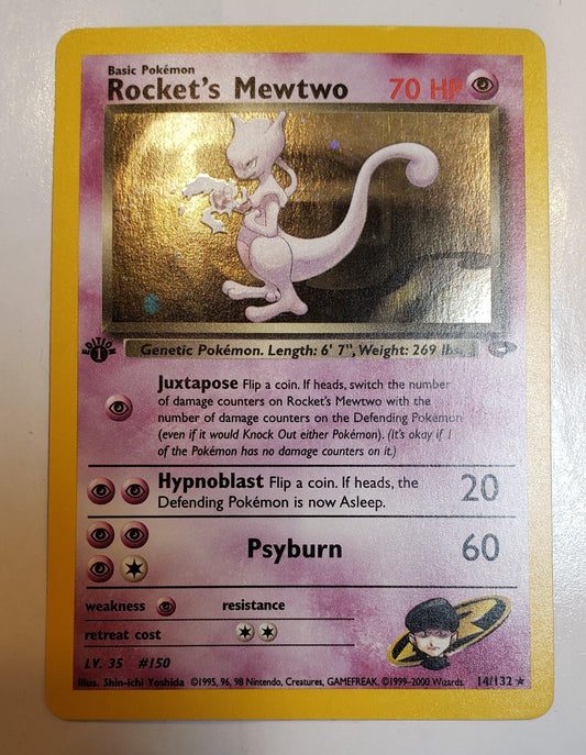 1st edition Rocket's Mewtwo - Gym Challenge