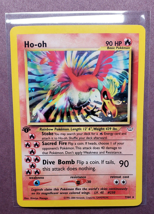 1st edition Ho-oh (7) - Neo Revelation (N3) #07/64