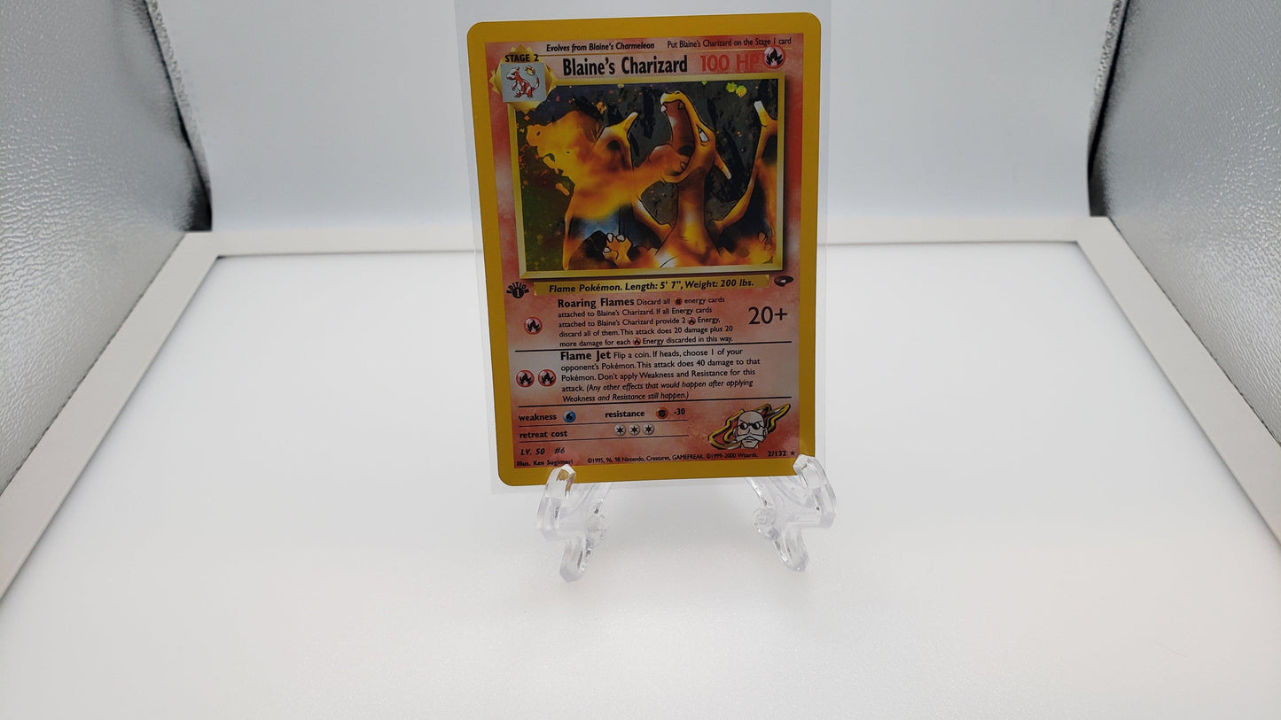 1st edition Blaine's Charizard - Gym Challenge