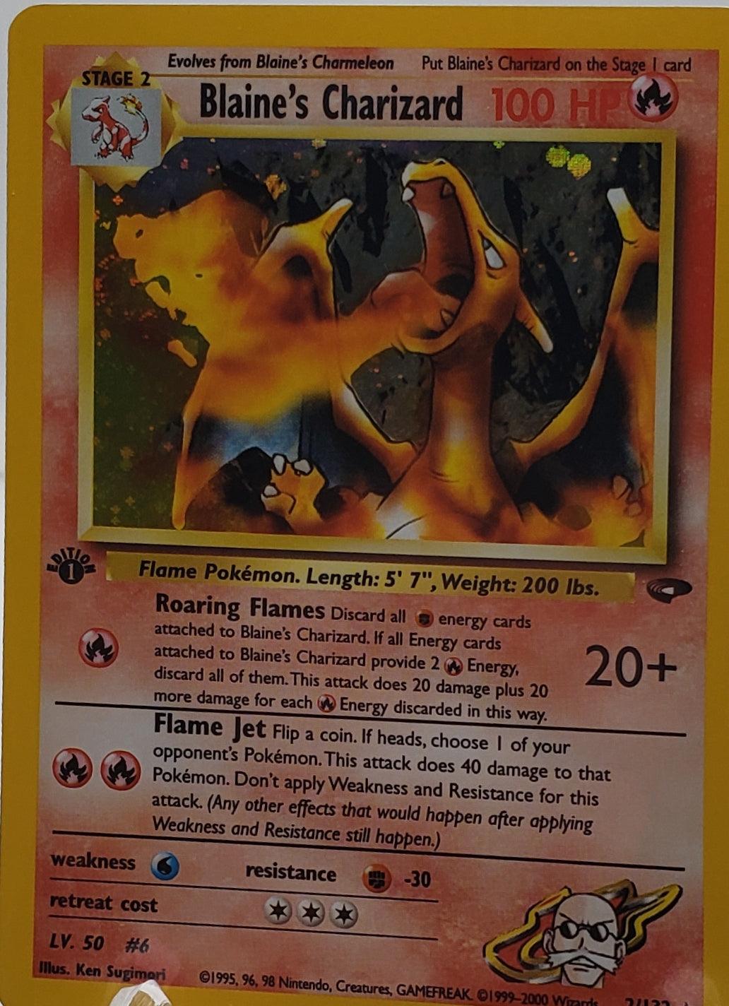1st edition Blaine's Charizard - Gym Challenge