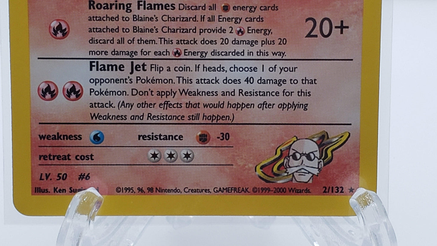 1st edition Blaine's Charizard - Gym Challenge