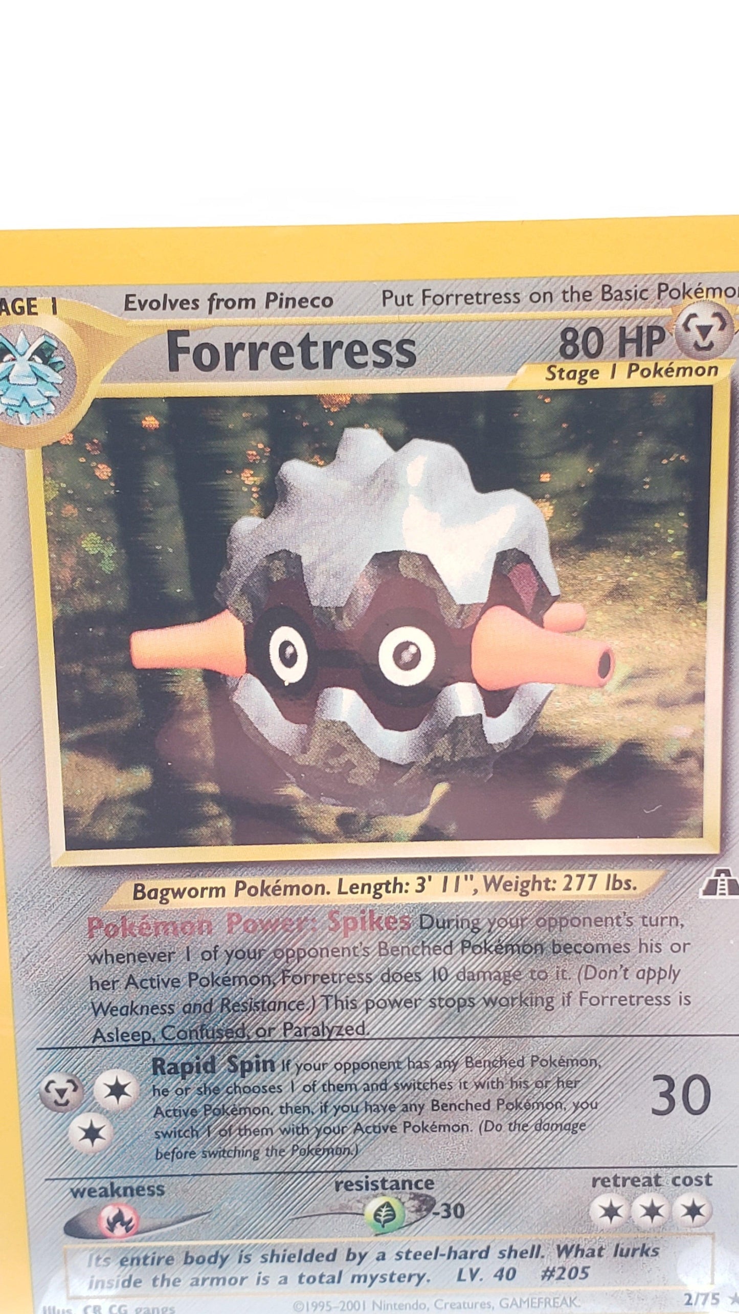 Forretress – Neo Discovery #02/75 (nahezu perfekt)