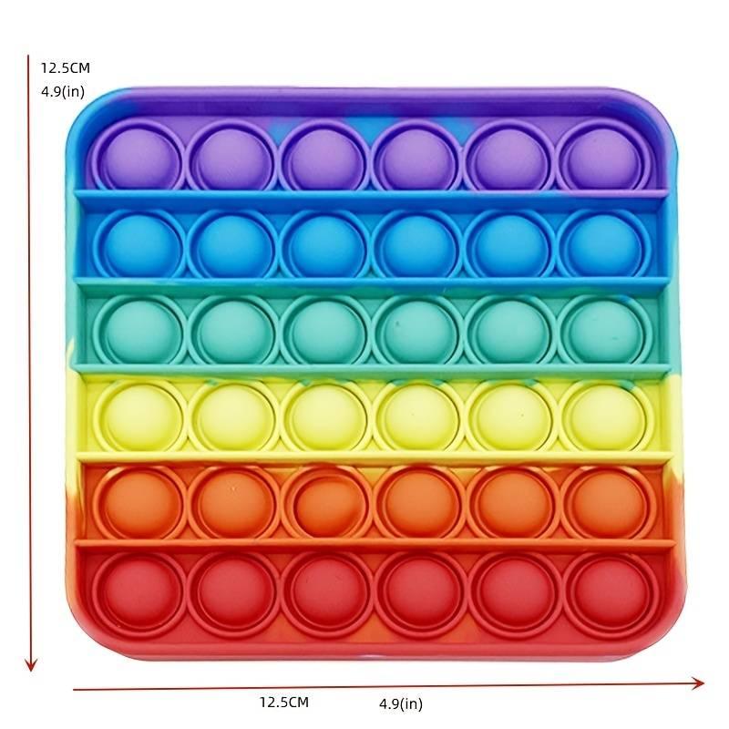 Sensory Rainbow Fidget Pop! Toy Rainbow Square