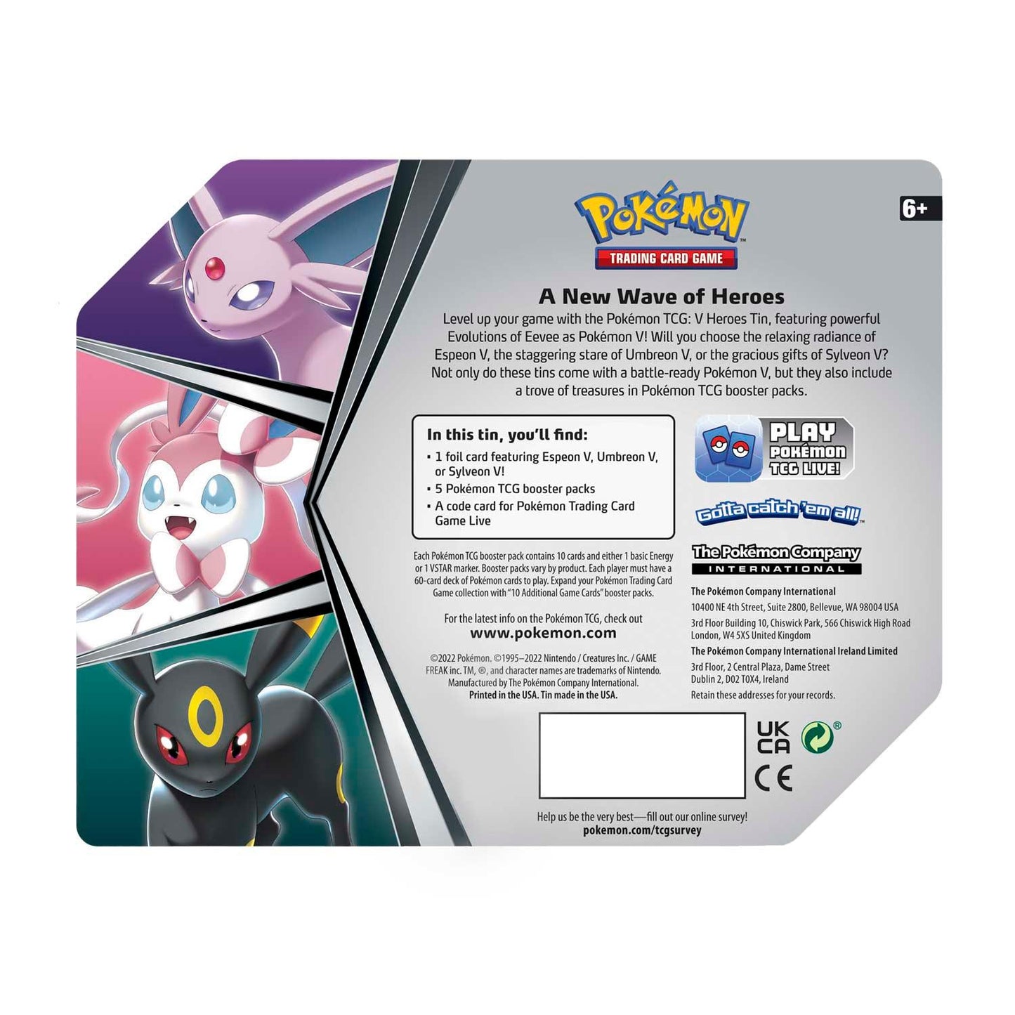 Pokémon Sylveon V Tin