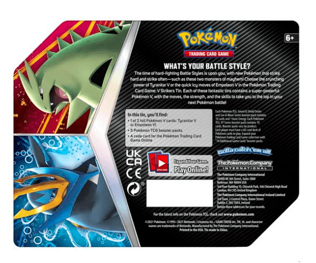 Pokémon Empoleon V Tin
