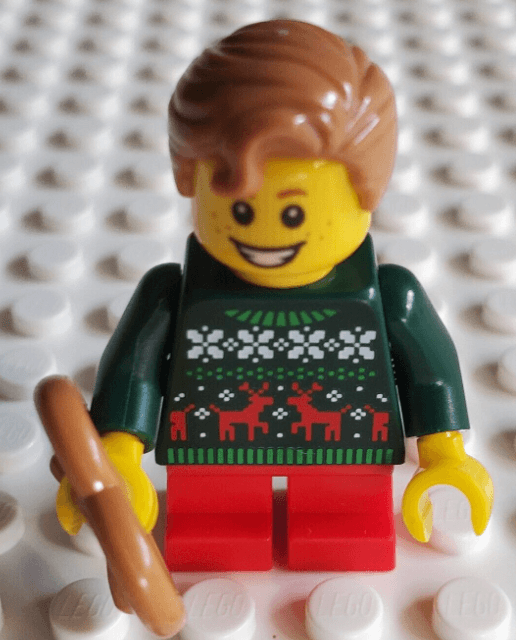 LEGO Limited Edition Holiday Boy in Christmas sweater Minifigure 2022