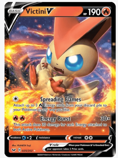 Victini V - SWSH01: Sword & Shield Base Set #025/202