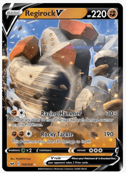 Regirock V - SWSH01: Sword & Shield Base Set #104/202