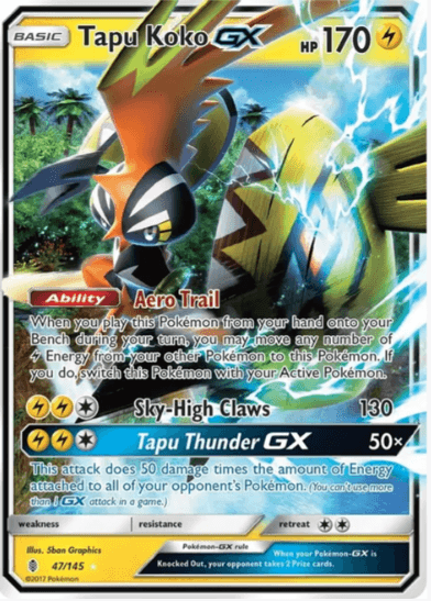 Tapu Koko GX - SM - Guardians Rising #47/145