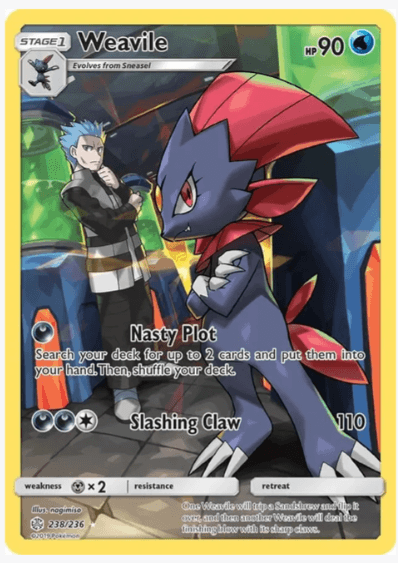 Weavile (Secret) - SM - Cosmic Eclipse #238/236