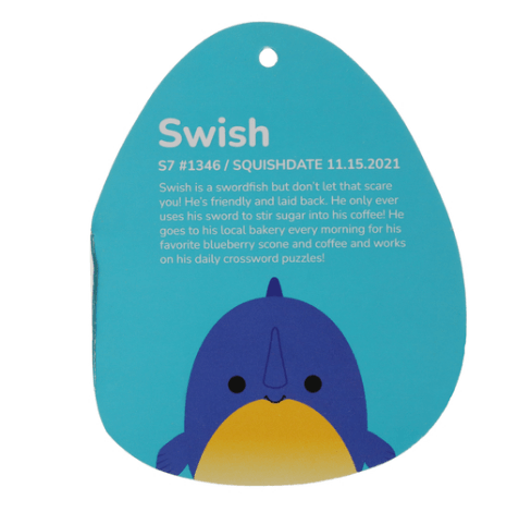 Squishmallows - Swish the swordfish 7.5 in