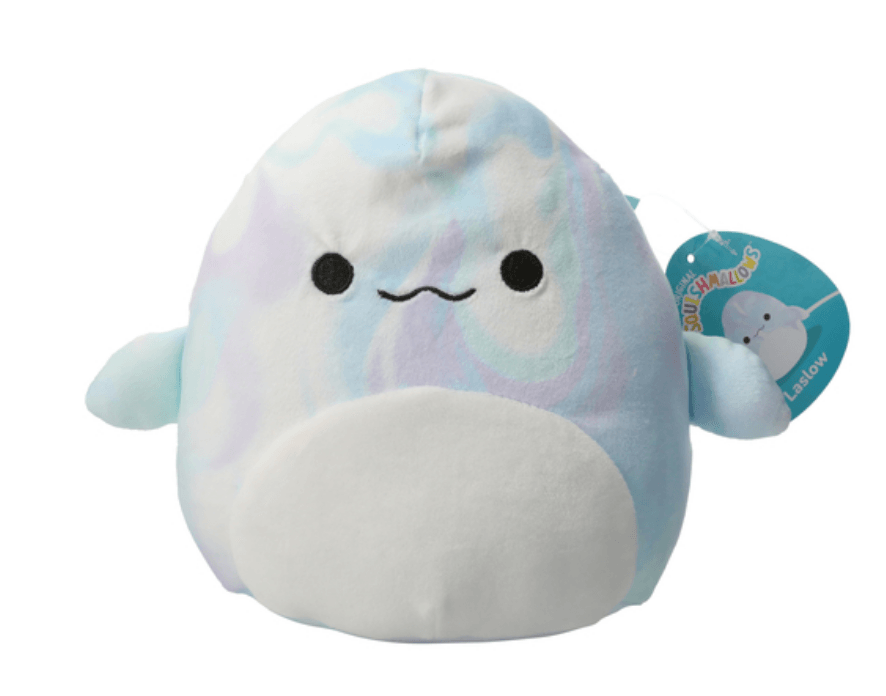 Squishmallows - Laslow the beluga whale 7.5 in