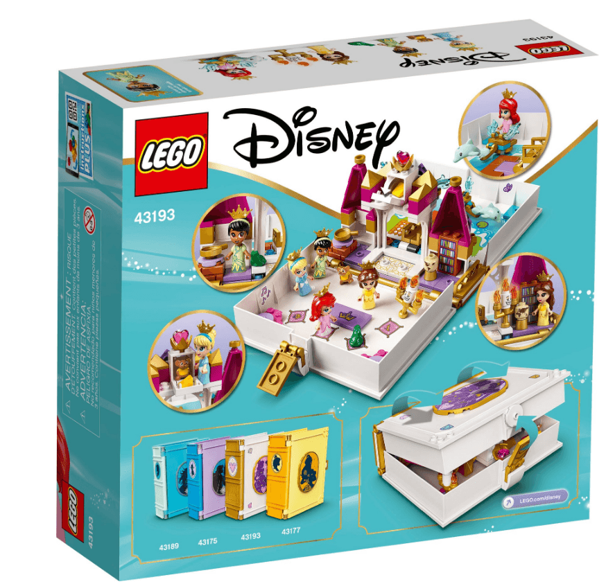 LEGO Ariel, Belle, Cinderella and Tiana's Storybook Adventures 43193