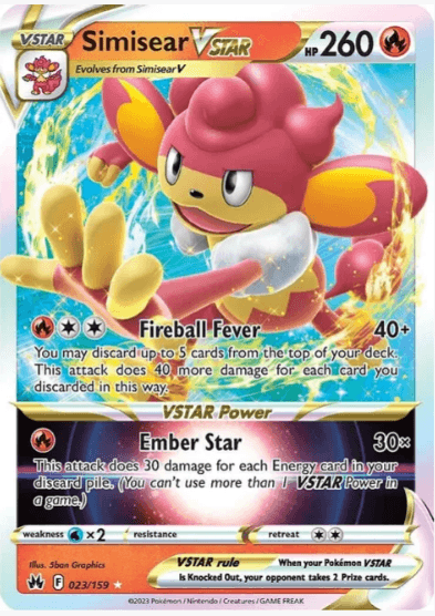 Simisear VSTAR - Crown Zenith (CRZ) #023/159