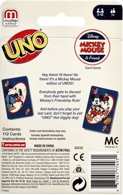 UNO: Disney Micky Maus und seine Freunde