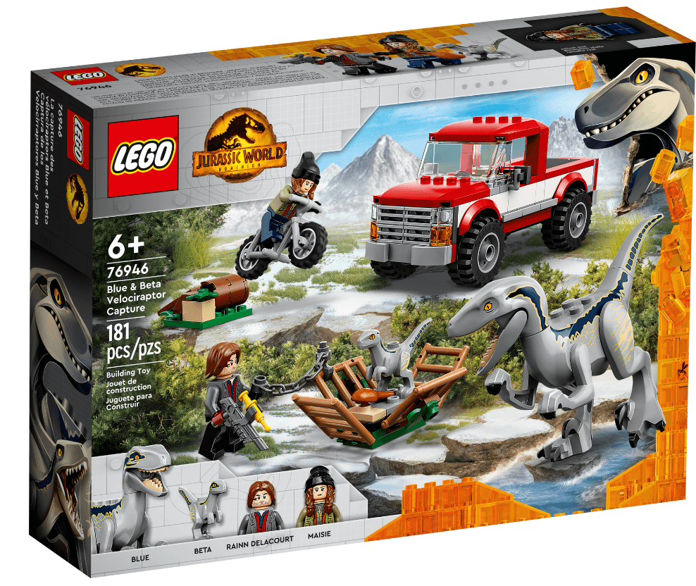 LEGO Jurassic World Blue & Beta Velociraptor Capture 76946