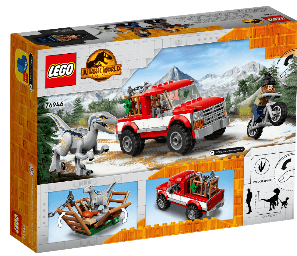 LEGO Jurassic World Blue & Beta Velociraptor Capture 76946