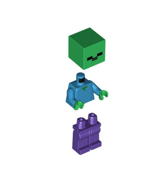 LEGO Minecraft Zombie Minifigure