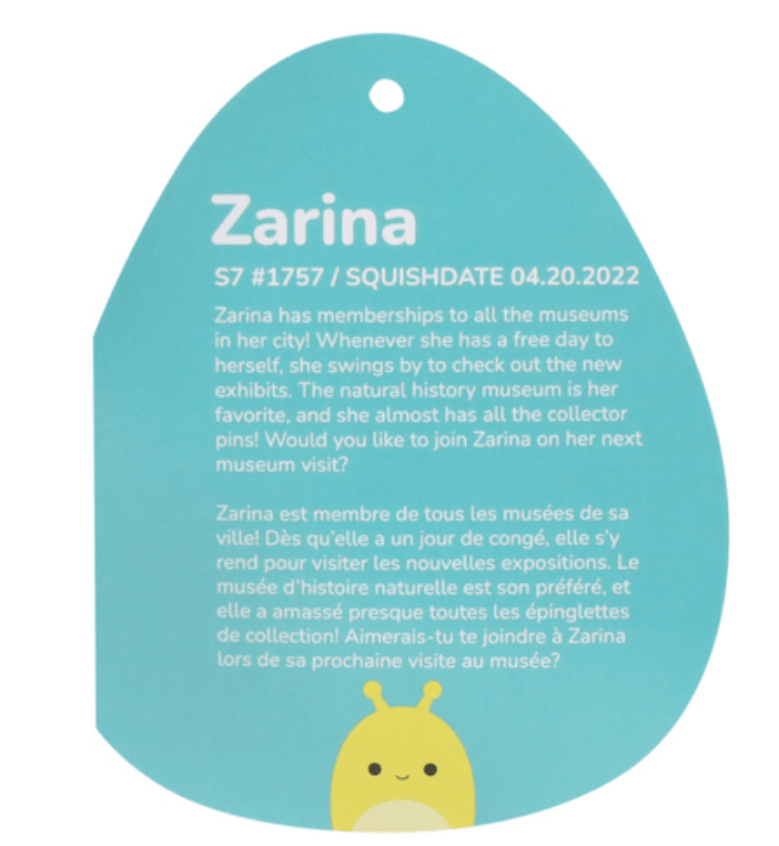 Squishmallows - Zarina the Banana Slug 7.5 in
