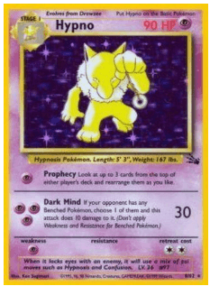 Hypno - Fossil #05/62 (Lightly Played)