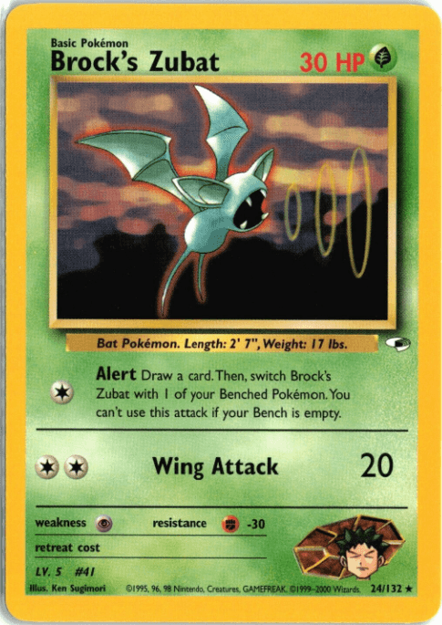 Brock's Zubat - Gym Heroes #024/132 (Near Mint)
