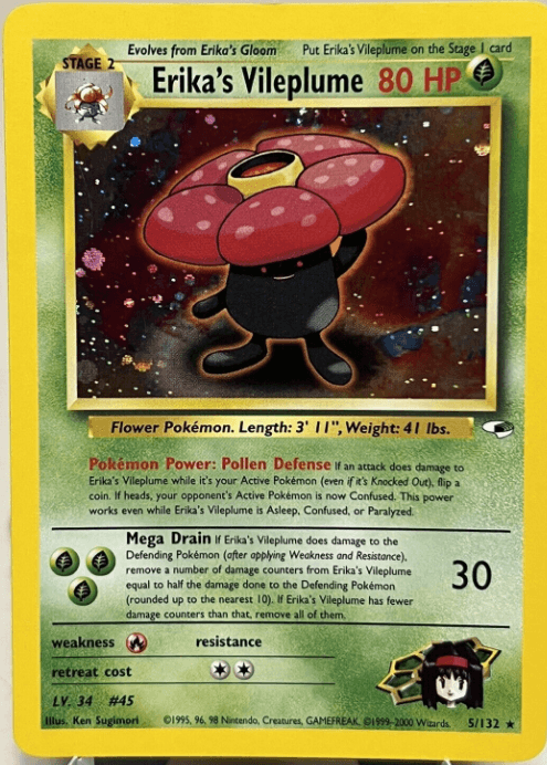 Erika's Vileplume - Gym Heroes #005/132 (Near Mint)