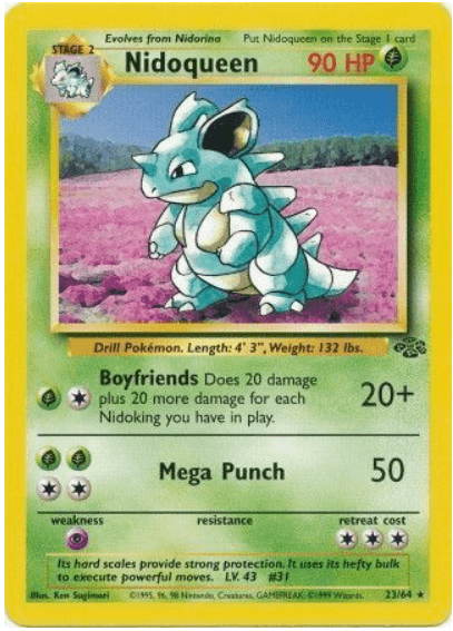 Nidoqueen (23) - Jungle #23/64 (Lightly Played)