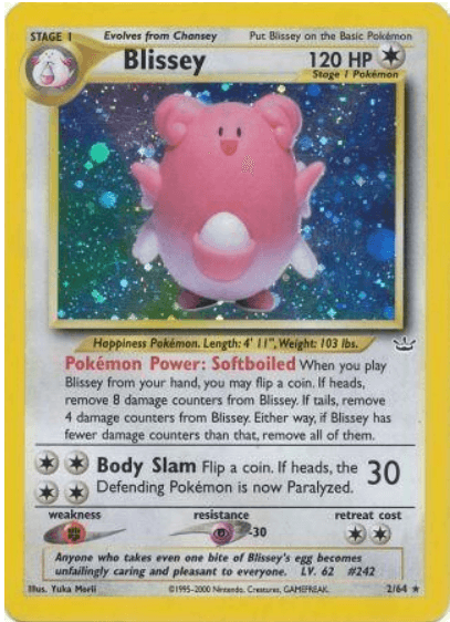 Blissey - Neo Revelation #02/64 (Moderately Played)