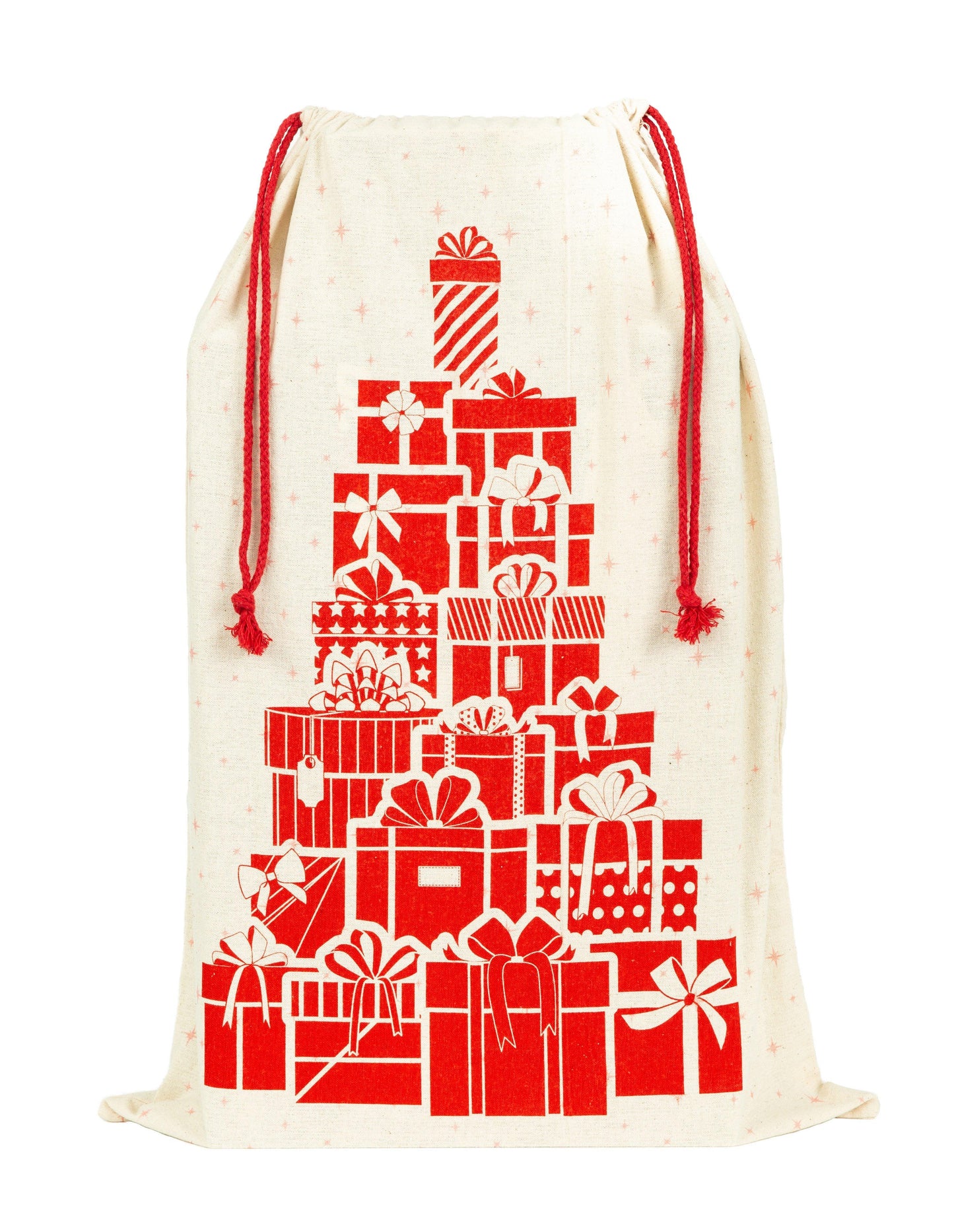 Tree holiday gift sack