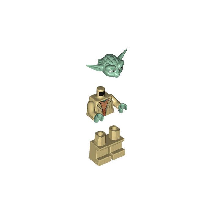 LEGO Yoda with White Hair and Printed Back Minifigure