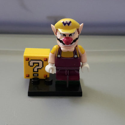 Custom Lego Compatible Wario Minifig
