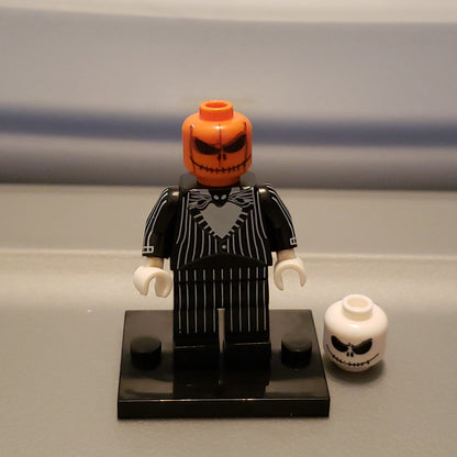 Custom Lego Compatible jack Skellington Minifig
