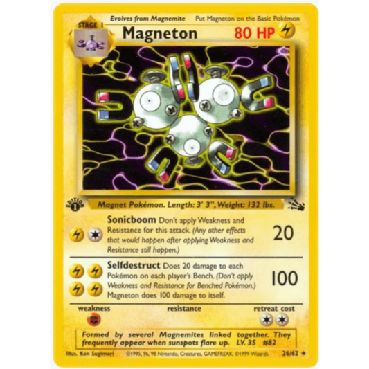 1st Edition Magneton - Fossil #26/62